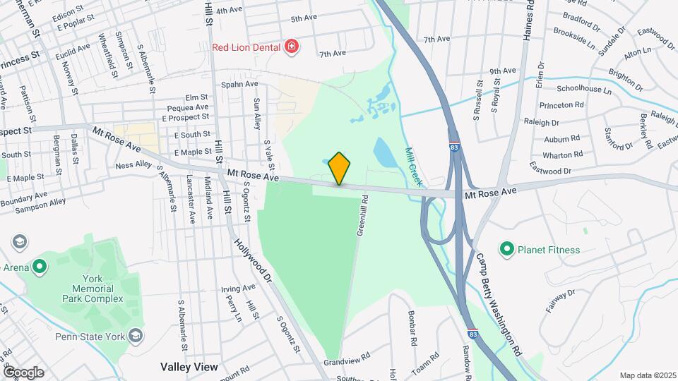 1638 Mt Rose Ave Map and Location Details