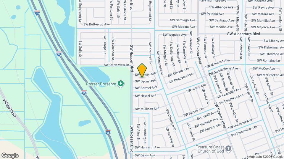 1557 SW Dycus Ave Map and Location Details