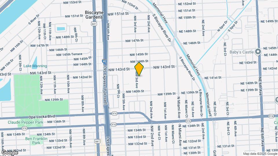 14131 NW 3rd Ave Map and Location Details