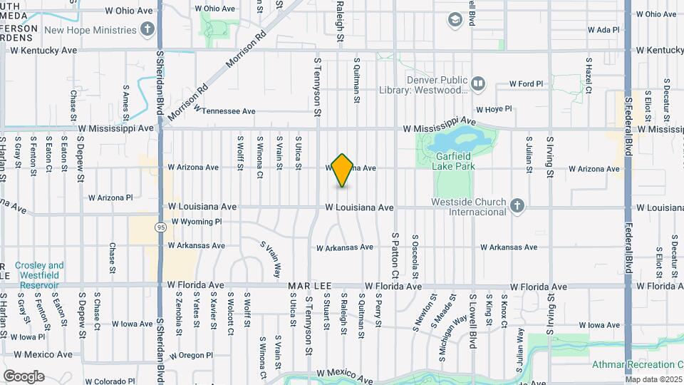 1260 S Raleigh St Map and Location Details