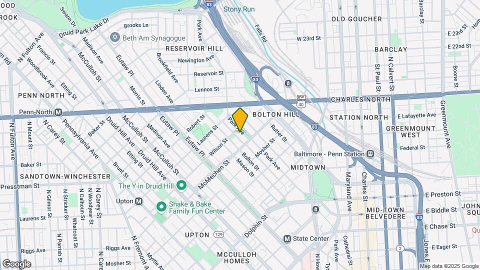 1618 Park Ave Mapa y Detalles de la Ubicación