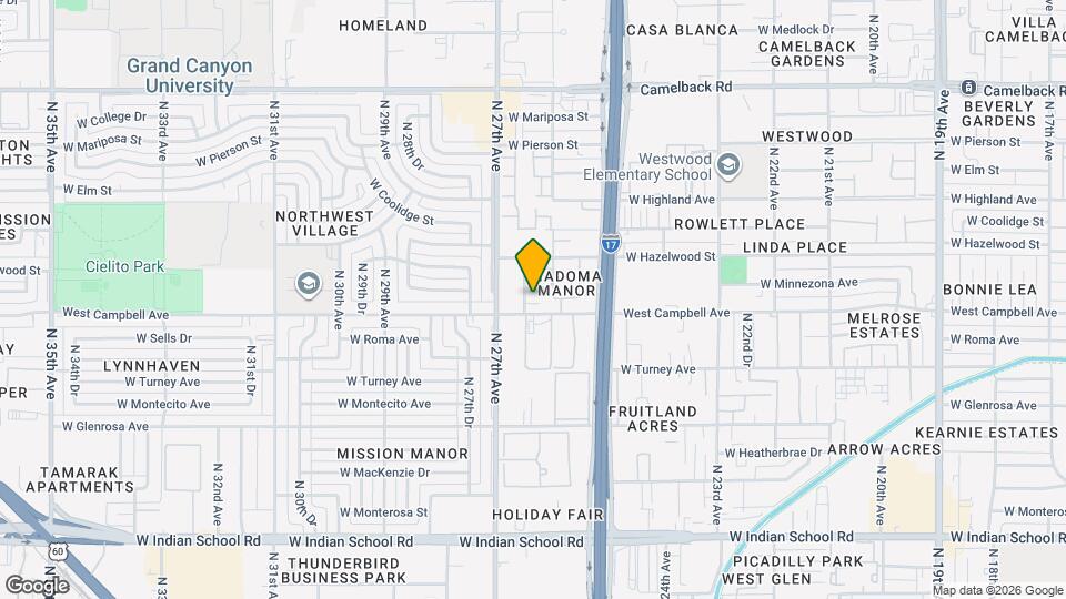 4505 N 26th Dr Map and Location Details