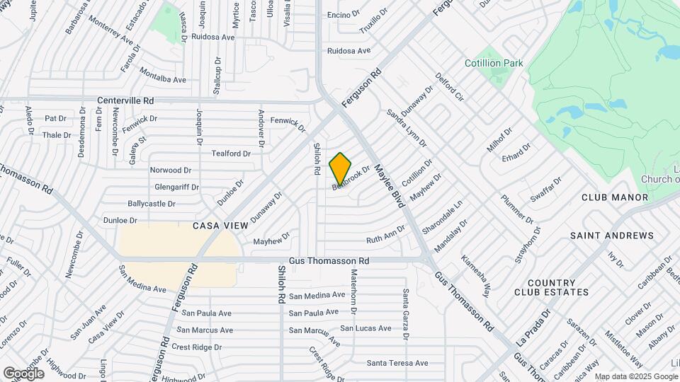 10628 Benbrook Dr Map and Location Details