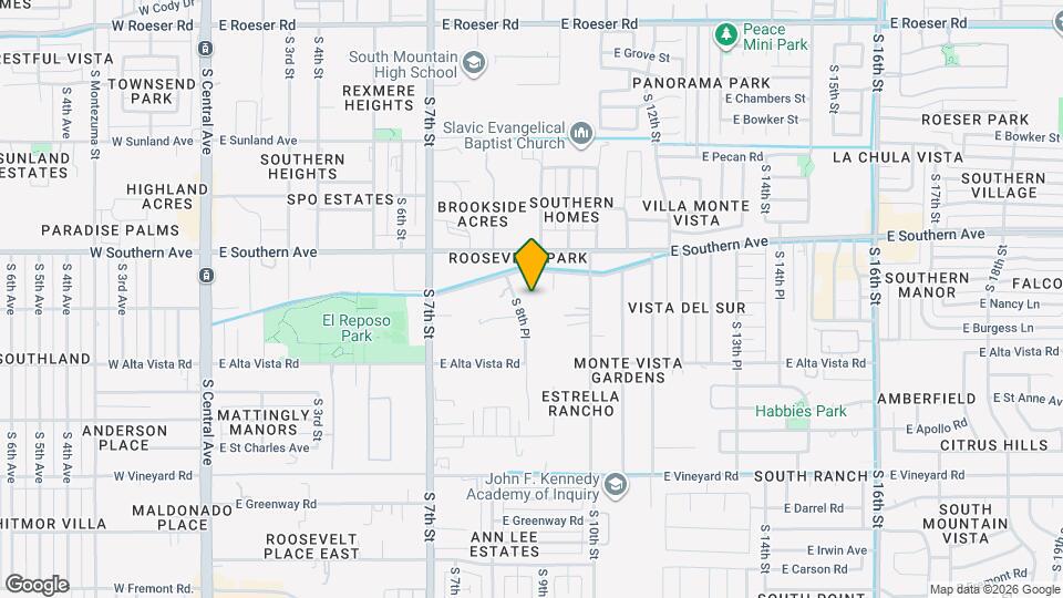 6041 S 8th Pl Map and Location Details