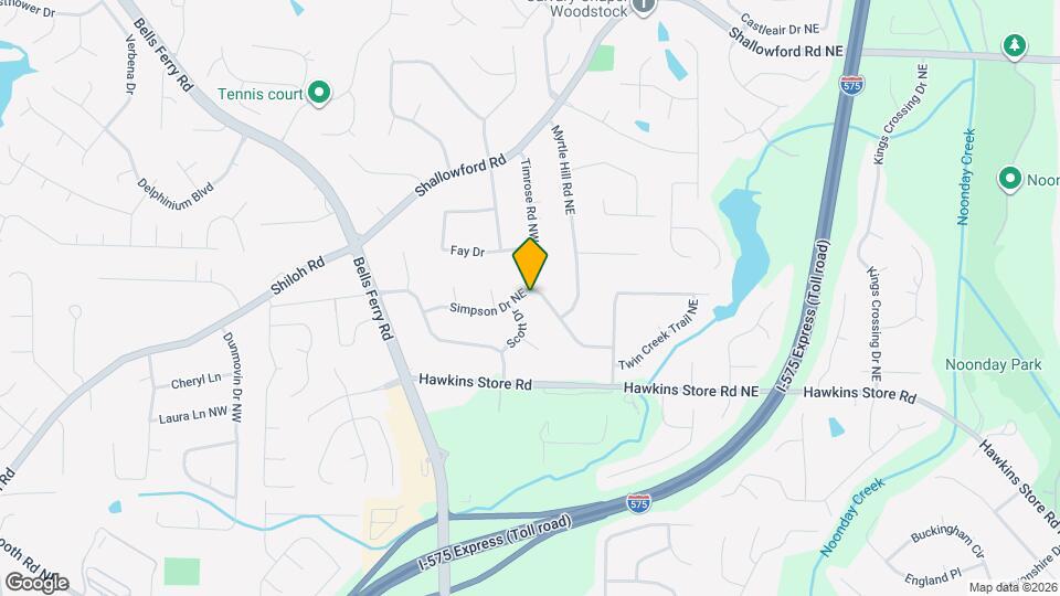 95 Simpson Dr NE Map and Location Details