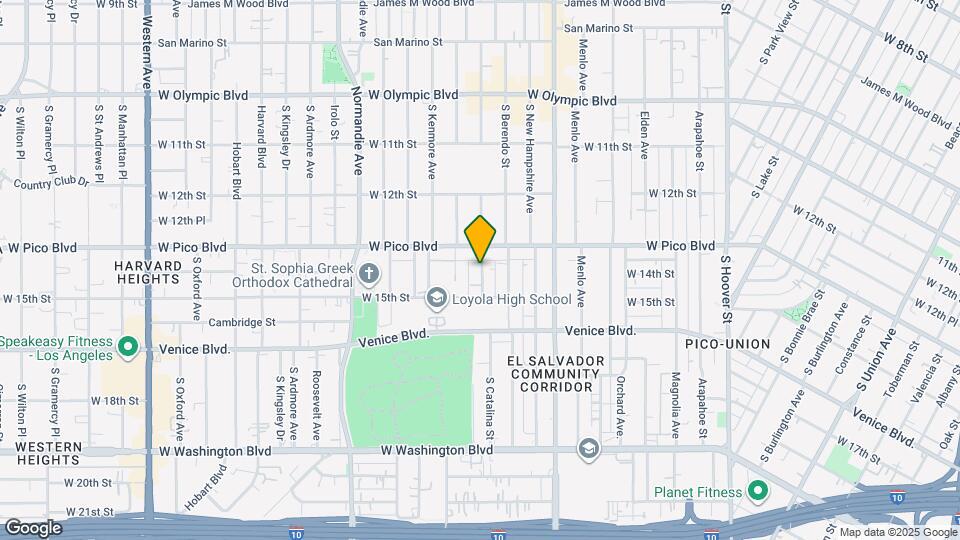 1334 S Catalina St Map and Location Details