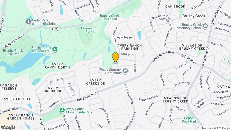9504 Palmbrook Dr Map and Location Details