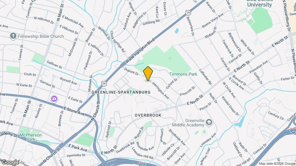 129 Harrington Ave Map and Location Details