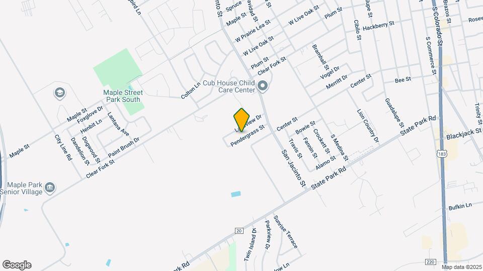 1407 Pendergrass St Map and Location Details