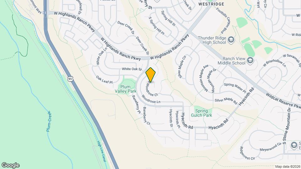 10182 Woodrose Ct Map and Location Details