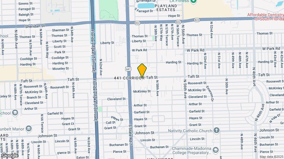 5904-5912 Taft St Mapa y Detalles de la Ubicación