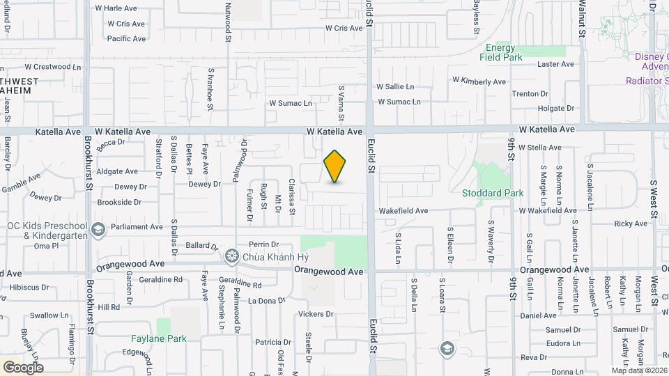 10861 Palma Vista Ave Map and Location Details