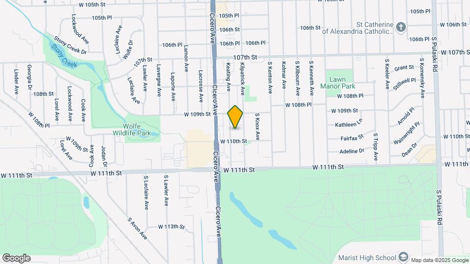 10925 Keating Ave Map and Location Details