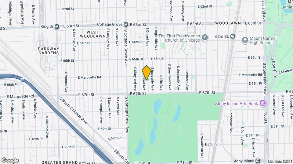6619 S Drexel Ave, Unit 1 Map and Location Details