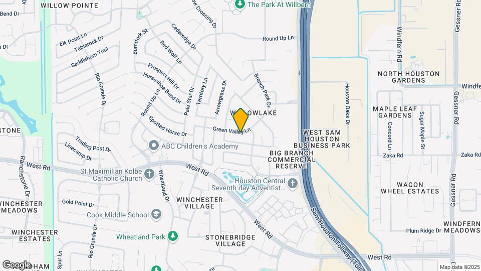 9707 Green Valley Ln Map and Location Details