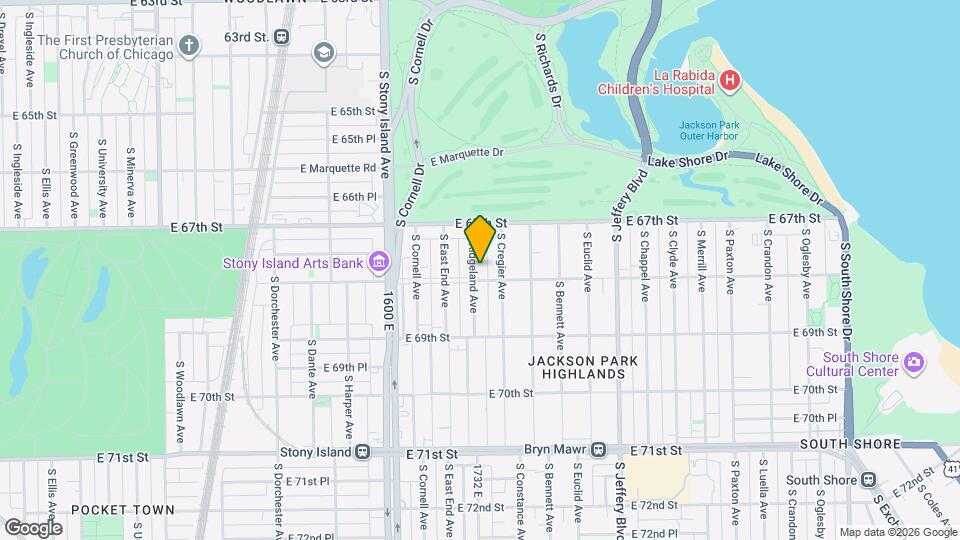 6751 S Ridgeland Ave Mapa y Detalles de la Ubicación