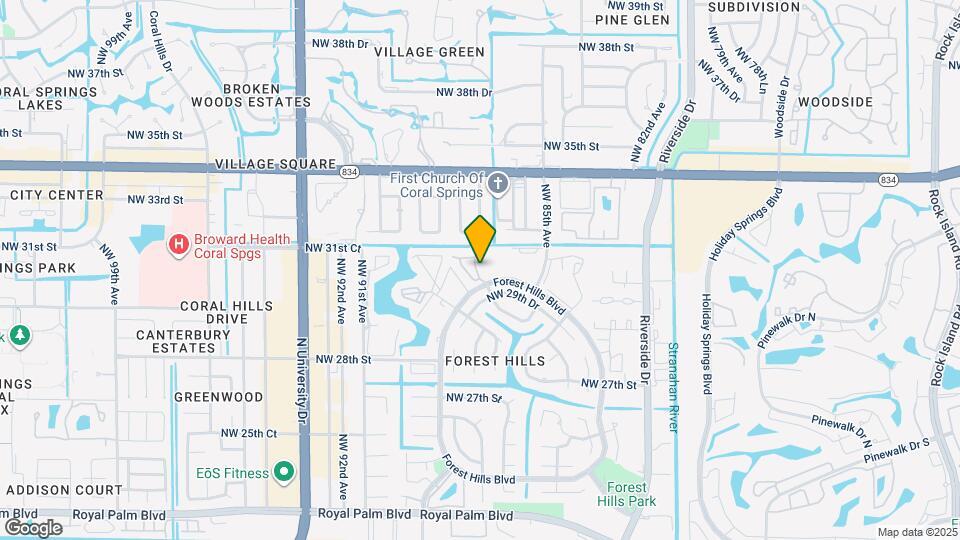 8707 Forest Hills Blvd Mapa y Detalles de la Ubicación