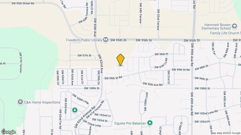 9781 SW 57th Ave Map and Location Details