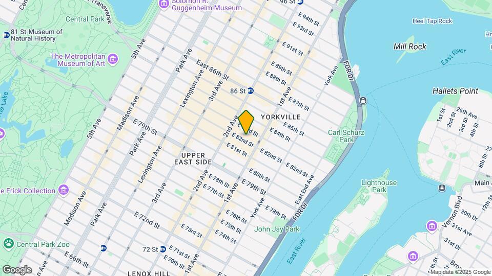 337 E 82nd St Mapa y Detalles de la Ubicación