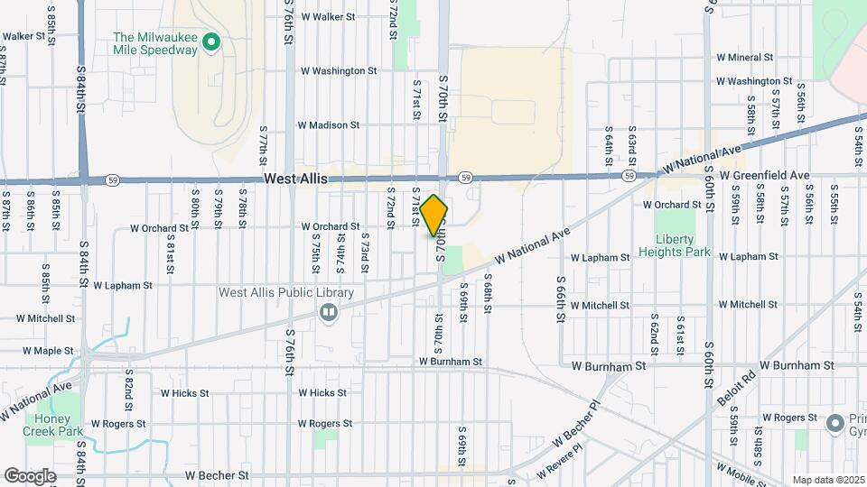 1523 S 70th St Map and Location Details