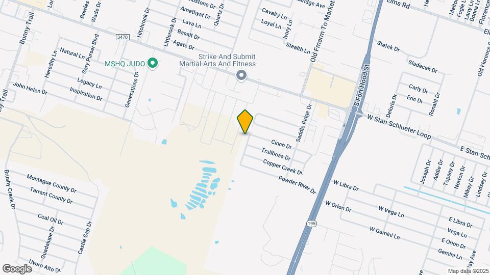 1607 Powder River Dr APT A Map and Location Details