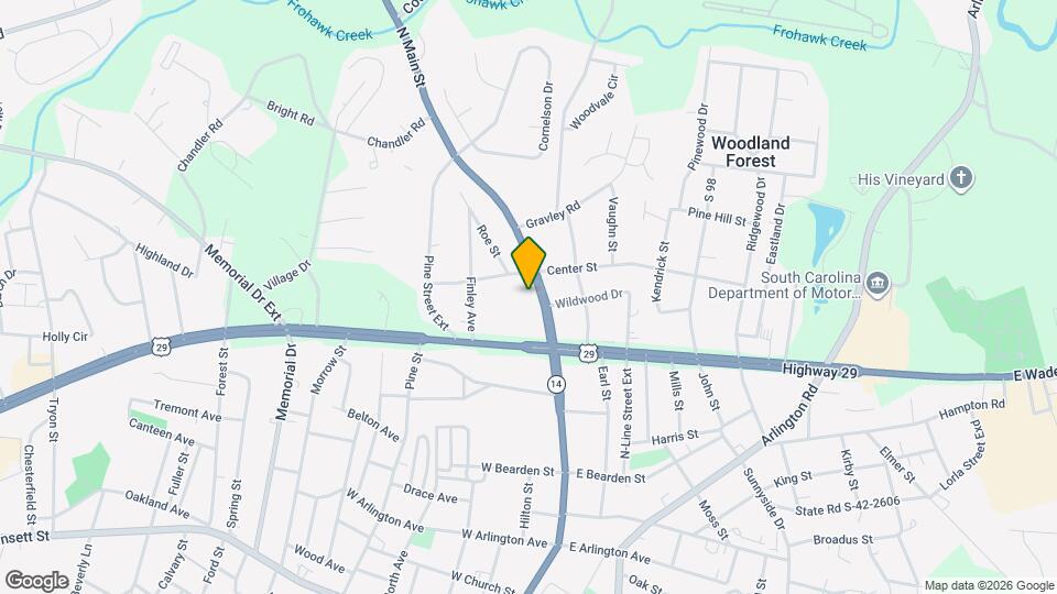 711 N Main St Map and Location Details