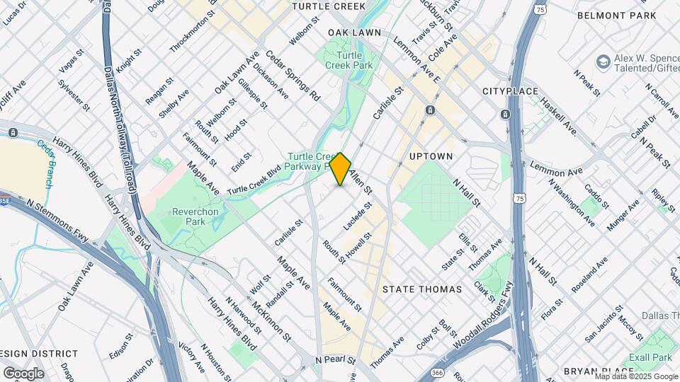 3100 Carlisle St Map and Location Details