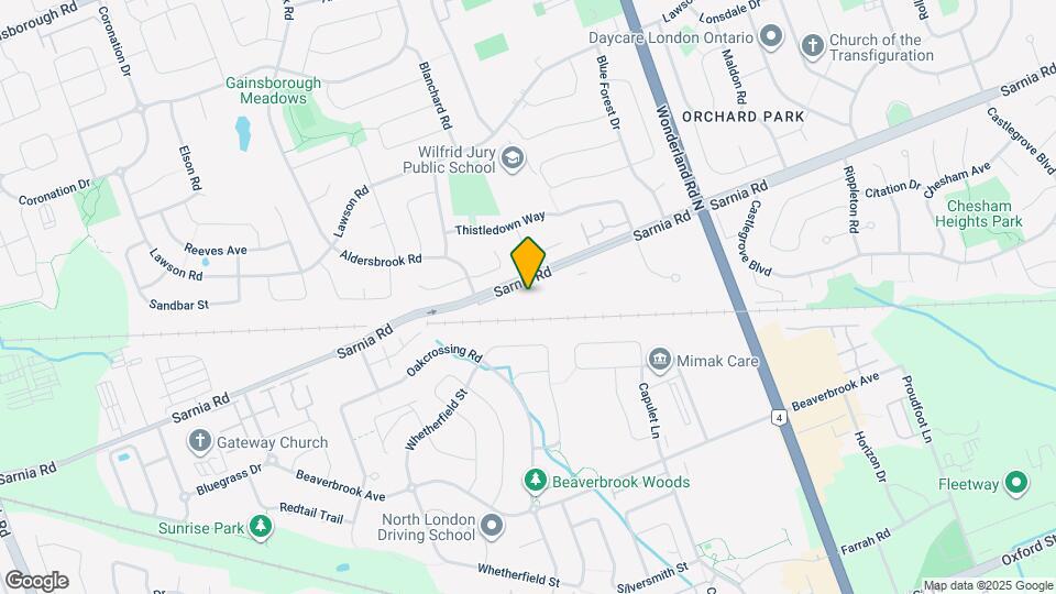 600 Sarnia Rd Map and Location Details