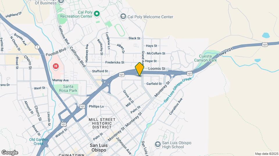 607 Grand Ave Mapa y Detalles de la Ubicación