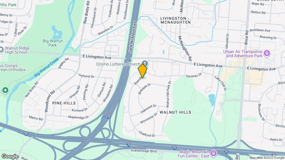 1828 Bairsford Dr Map and Location Details