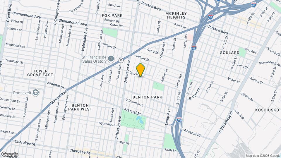 2811 Missouri Ave Map and Location Details