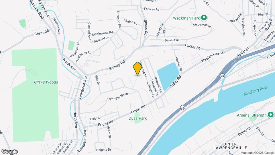 114 Locust Ridge Dr Map and Location Details