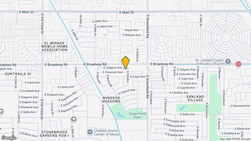 4218 E Crescent Ave Map and Location Details