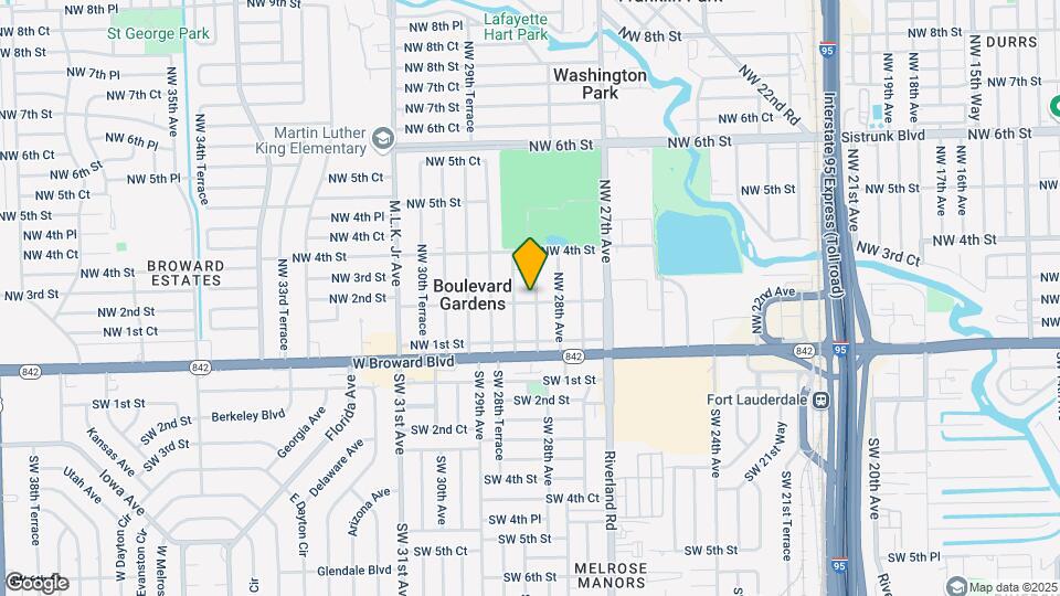 201 NW 28th Terrace Map and Location Details