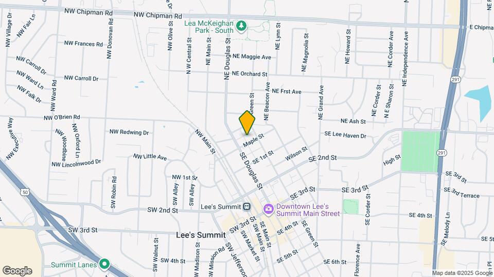 104 NE Maple St Map and Location Details