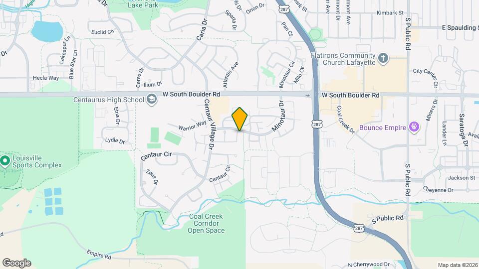 1400 Bacchus Dr Map and Location Details