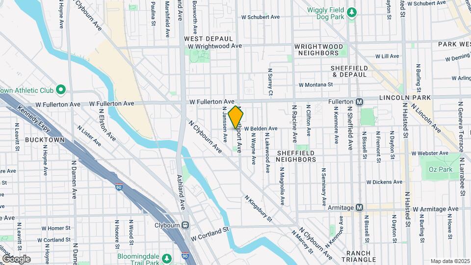 2254 N Southport Ave, Unit 1 Map and Location Details