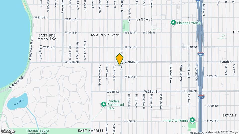 3616 Lyndale Ave S, Unit Unit #1 Map and Location Details