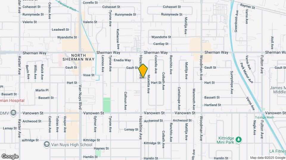 7008 Hazeltine Ave Map and Location Details
