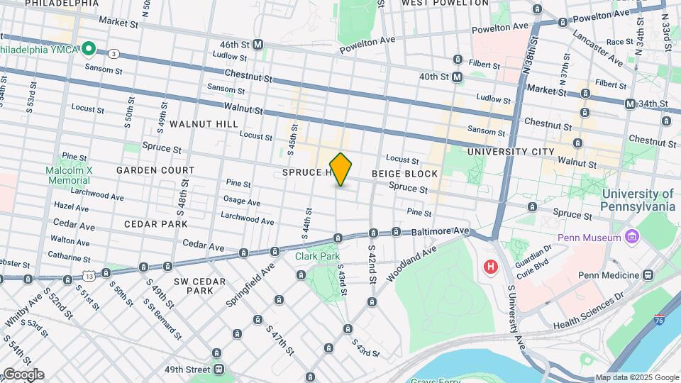 321-323 S 43rd St Map and Location Details