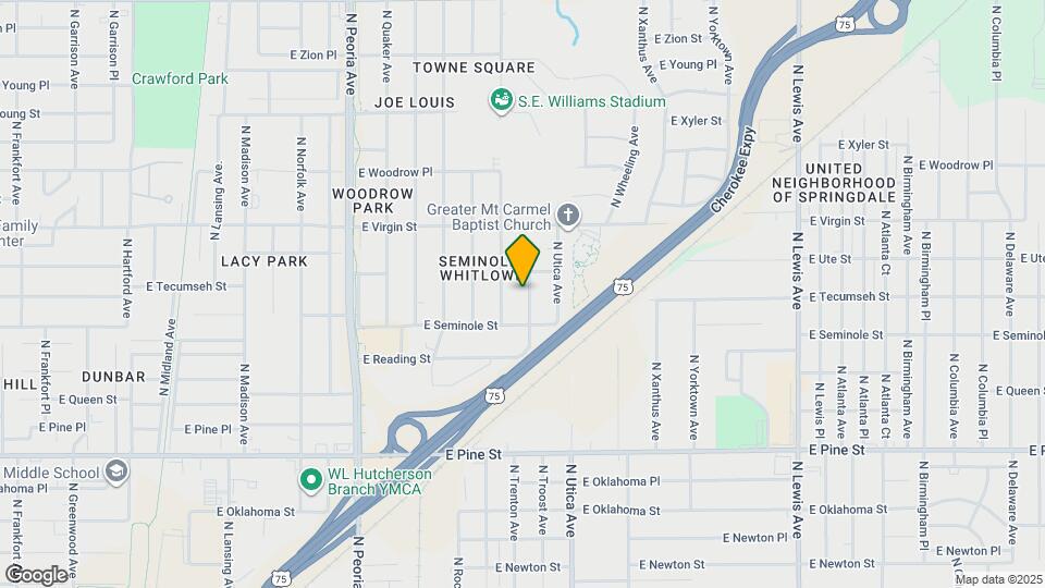 1830 N Troost Ave Mapa y Detalles de la Ubicación