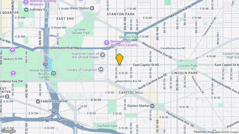 311 East Capitol St SE, Unit #5 Map and Location Details