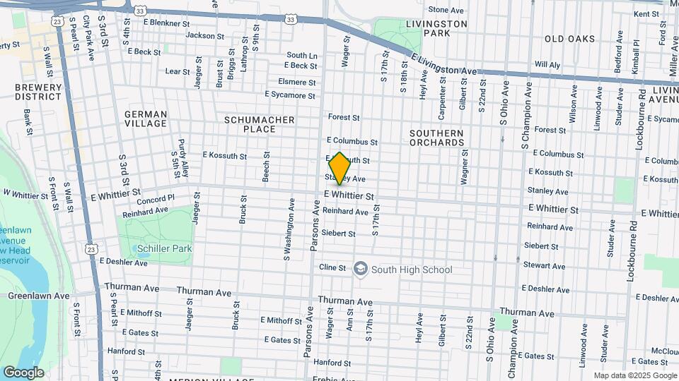 570-572-572 E Whittier St Map and Location Details
