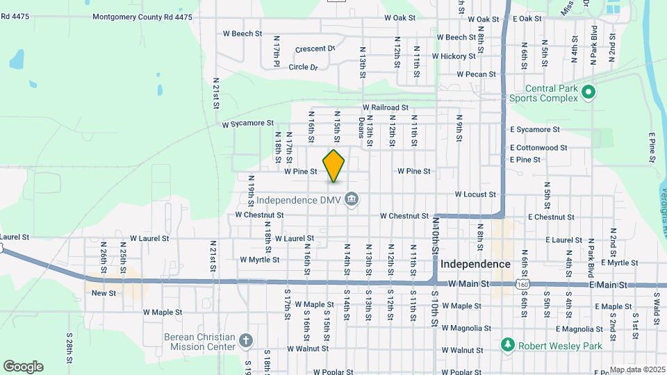 818 W Locust St Map and Location Details