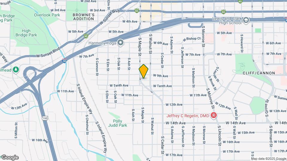 1524 W Tenth Ave Map and Location Details