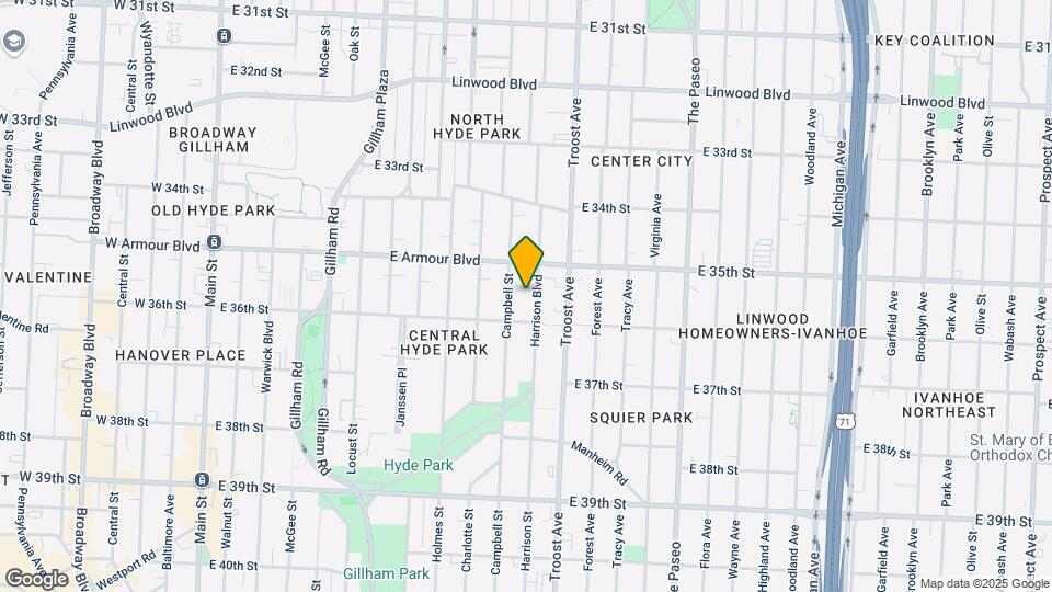 3522 Harrison Blvd Map and Location Details
