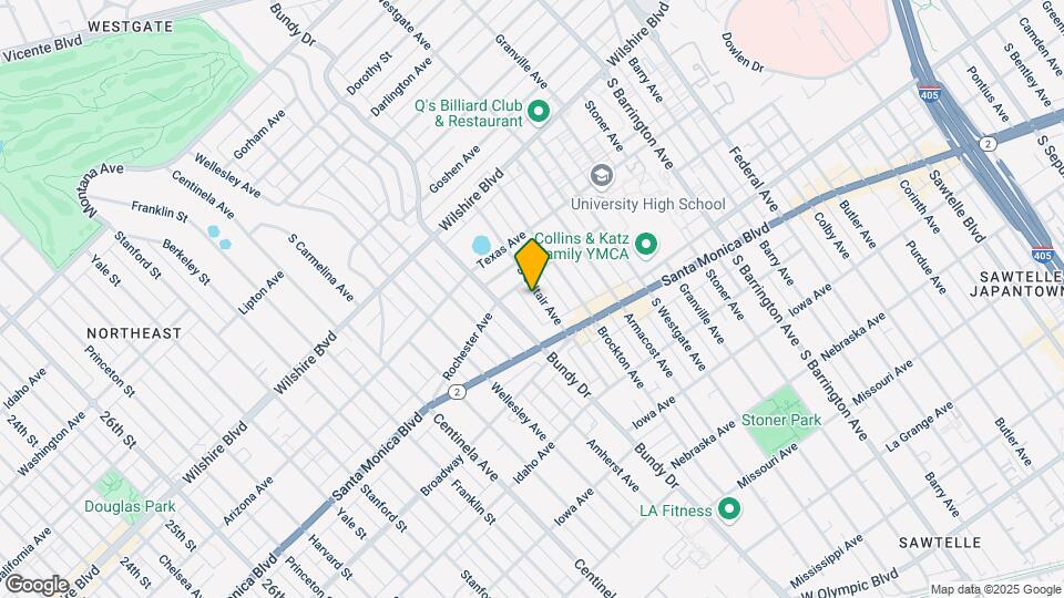 1419 S Saltair Ave Mapa y Detalles de la Ubicación