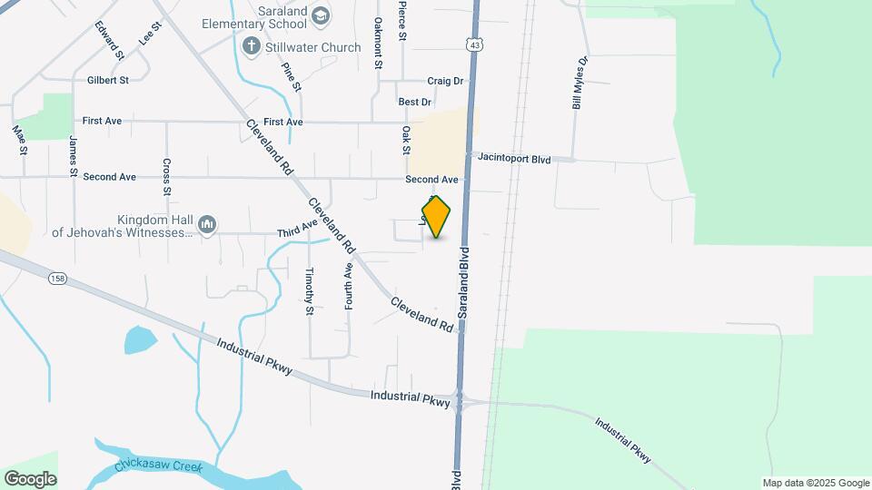913 Saraland Blvd S Map and Location Details