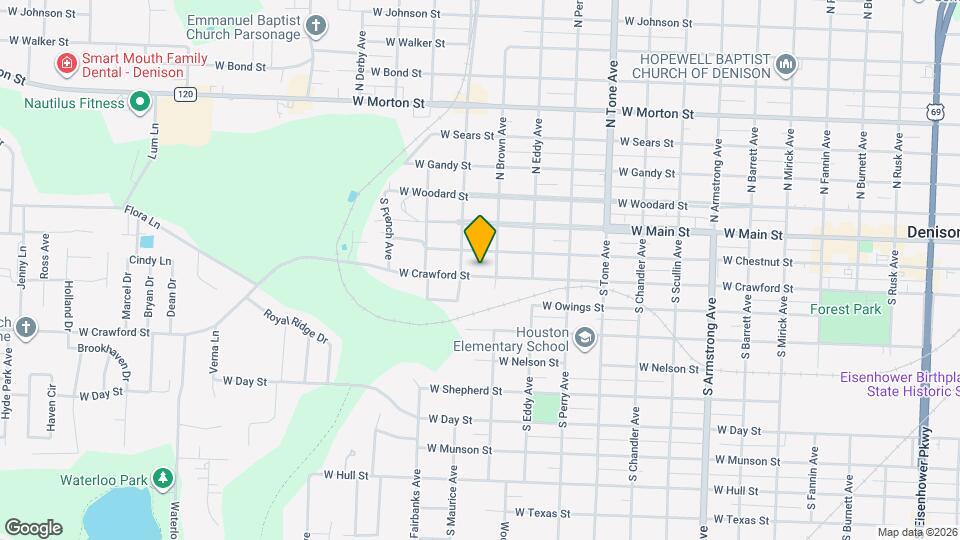 1415 W Crawford St Map and Location Details