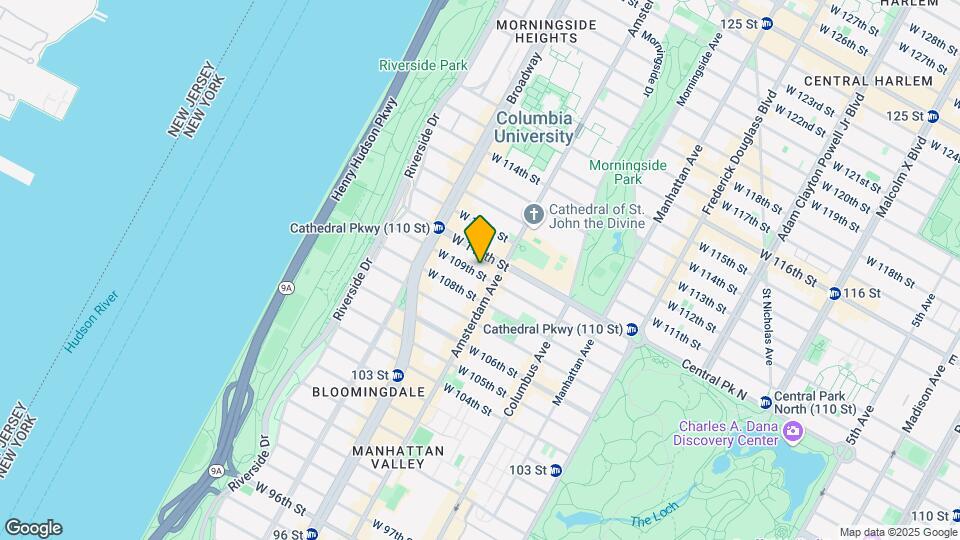 207 W 109th St Map and Location Details